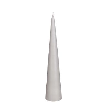 CANDELA A CONO ARGENTO D 25 H 25CM