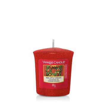 YANKEE CANDLE - CANDELA SAMPLER RED APPLE WREATH XMAS