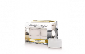 YANKEE CANDLE - 12 TEA LIGHT PROFUMATE  BABY POWDER