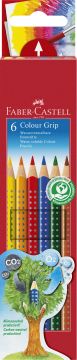 FABER CASTELL - COLOUR GRIP ASTUCCIO 6 MATITE COLORATE 