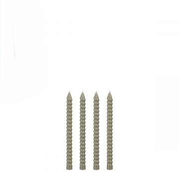 SET 4 CANDELE TWIST VERDE DIAM. 1.4