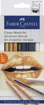 SET 6PZ GOLDFABER CLASSIC PER DISEGNARE E SCHIZZARE