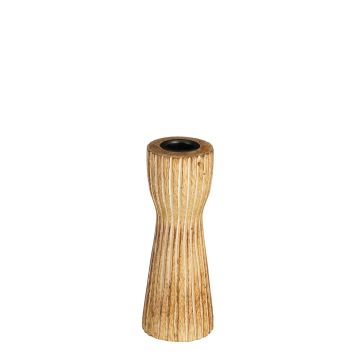 PORTA CANDELA INDIANA IN LEGNO DI MANGO DIAM. 6 H. 15CM