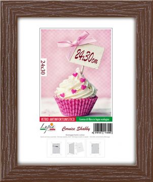 CORNICE SHABBY 24X30CM CAFFE'