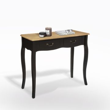 CONSOLLE CHRYSA CM 87 NERO E NATURALE 