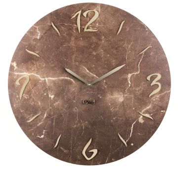 OROLOGIO DA PARETE AL QUARZO MARMO MAROCCHINO DIAM. 50CM