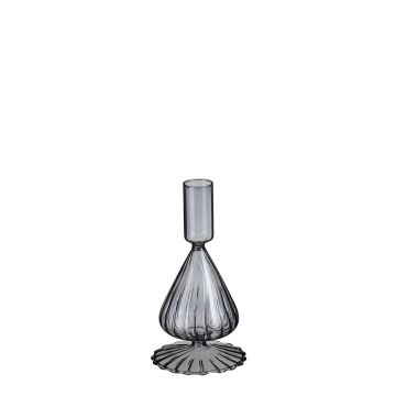 CANDELABRO BOURNE LILLA TRASPARENTE DIAM. 8 H. 16CM