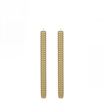 SET 2 CANDELE TWIST VERDE DIAM. 2.4