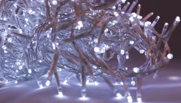 LUCI DI NATALE 1500 LED BIANCO FREDDO 30+5MT CON TRASFORMATORE 