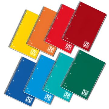 ONE COLOR - QUADERNO SPIRALATO 60 FOGLI A4+ RIGHE 1 Rigo ASS.