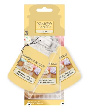 YANKEE CANDLE - SET 3 CAR JAR VANILLA CUPCAKE