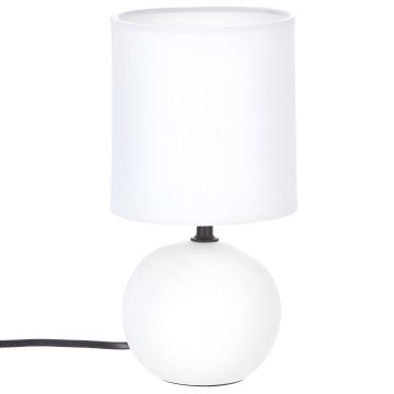 LAMPADA DA TAVOLO TIMEO BIANCO H 25CM - E14 60W