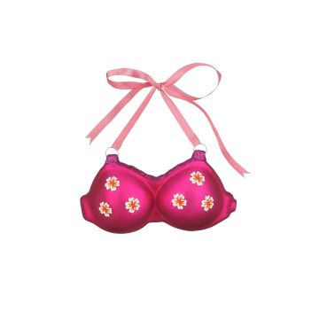 PENDENTE LINEA FESTIVAL COSTUME BIKINI ROSA IN VETRO H. 6.3CM