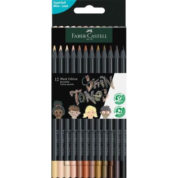 ASTUCCIO 12 MATITE COLORATE BLACK EDITION SKIN TONES