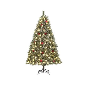 ALBERO DI NATALE INNEVATO KAPRUN CON LED H.180CM 