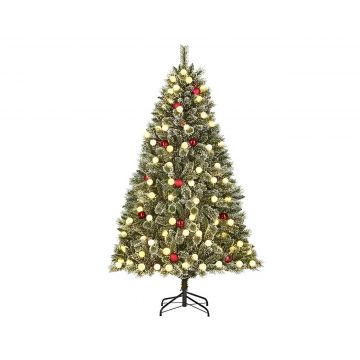 ALBERO MOD KAPRUN 790 RAMI INNEVATI 140 LED BATTERIA TIMER D 108 H 180CM