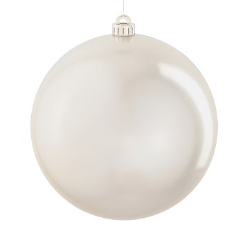 SFERA DI PLASTICA DIAM. 25CM COLOR BIANCO PERLATO