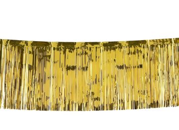 FESTONE CON CAPELLI D'ANGELO ORO LUCIDO L 3MT H 30CM