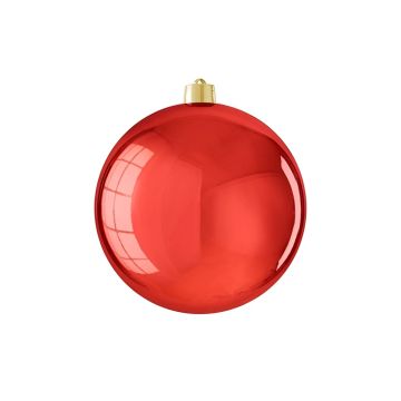 SFERA DI PLASTICA DIAM. 20CM ROSSO LUCIDO