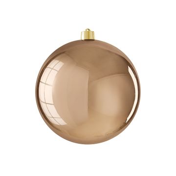 SFERA DI PLASTICA DIAM. 25CM COLORE NOCCIOLA LUCIDO