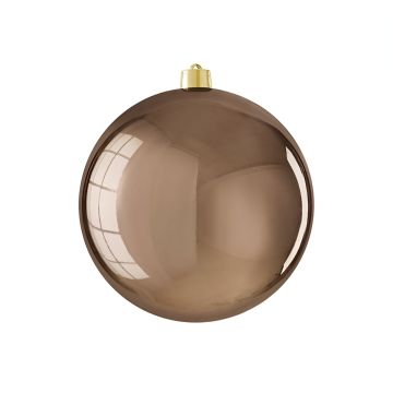 SFERA DI PLASTICA DIAM. 25CM COLOR MARRONE LUCIDO