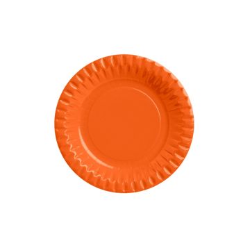 SET 20 PIATTI DI CARTA D 18CM - ARANCIONE