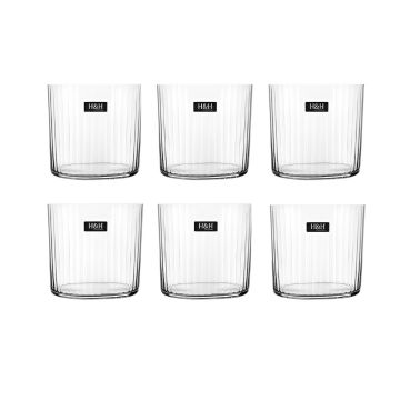 SET 6 BICCHIERI DA ACQUA LINEA GARY IN VETRO TRASPARENTE 40CL
