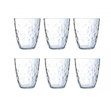 SET 6 BICCHIERI DA ACQUA LINEA CONCEPTO IN VETRO TRASPARENTE 31CL