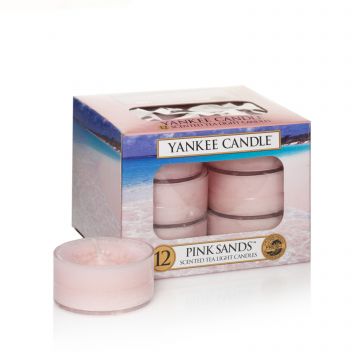YANKEE CLASSIC - 12 TEA LIGHT PROFUMATA PINK SANDS