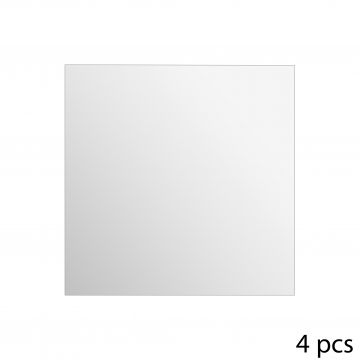 SPECCHIO ADESIVO QUADRATO 4PZ 30X0,2X30CM