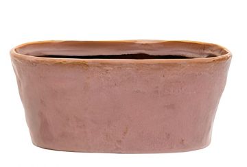 VASO VILLAGE OVALE ROSA ANTICO 22.5X10 H 10CM