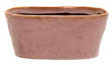 VASO VILLAGE OVALE ROSA ANTICO 25X13.5 H 11CM