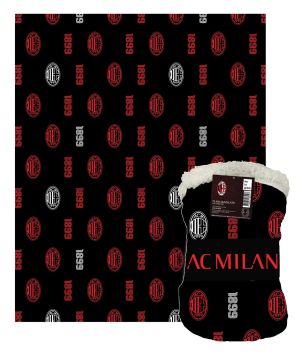 PLAID AGNELLATO MILAN CON BANDEROLL 130X160CM