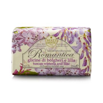 NESTI DANTE - SAPONE ROMANTICA 250GR GLICINE DI BOLGHERI & LILLA