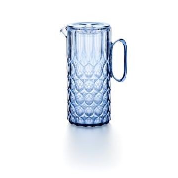 GUZZINI - CARAFFA CON COPERCHIO VANITY 1.75LT BLU TRASPARENTE