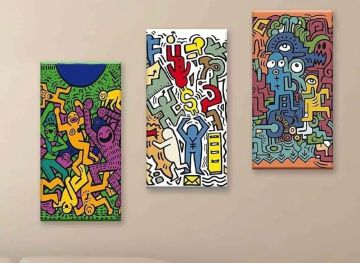 QUADRO SU TELA DAY POP 38X75CM ASSORTITO
