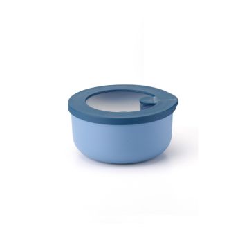 Lock & Lock Contenitore Quadrato 1,2L | Ermetico, Adatto A Microonde E Congelatore, Trasparente/Blu, Senza BPA, Garanzia 30 Anni
