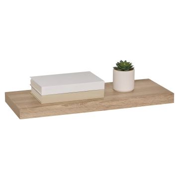MENSOLA A MURO FIXY IN MDF CM 60X23.5 ROVERE NATURALE 