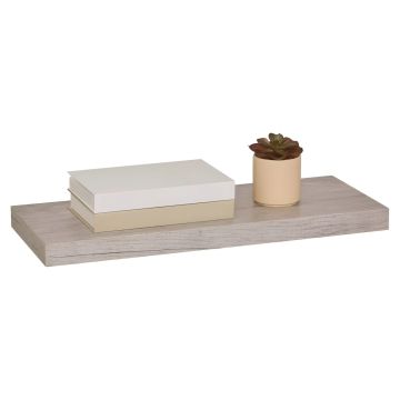 MENSOLA A MURO FIXY IN MDF CM 60X23.5 ROVERE GRIGIO