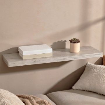 MENSOLA A MURO FIXY IN MDF CM 80X23.5 ROVERE GRIGIO
