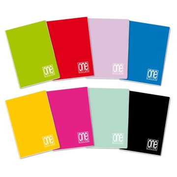ONE COLOR - MINI QUADERNO 20 FOGLI A QUADRETTI ASS.