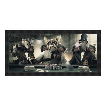 QUADRO POKER 63X140CM