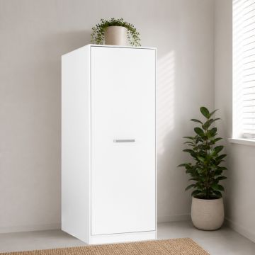 MOBILE PER LAVANDERIA A RIPIANI CM 67X68 H.164 BIANCO OPACO