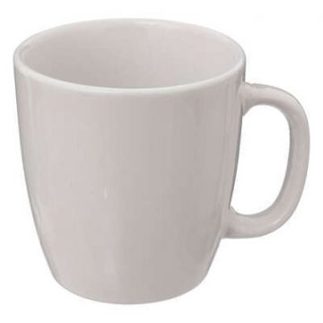 TAZZA CON MANICO IN TERRACOTTA LINEA COLORAMA 18CL BIANCA