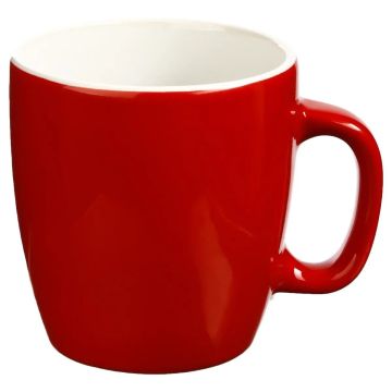 TAZZA CON MANICO IN TERRACOTTA LINEA COLORAMA 18CL ROSSA