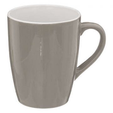 TAZZA CON MANICO IN TERRACOTTA LINEA COLORAMA 38CL GRIGIA