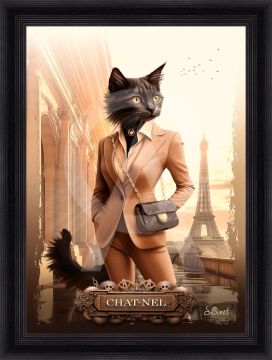 QUADRO CHAT-NEL 50X70CM