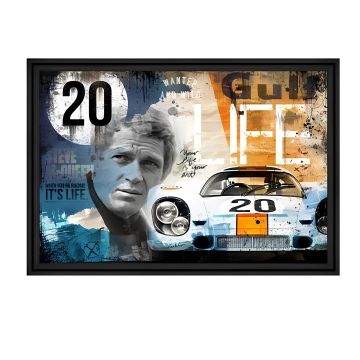 QUADRO 917K 90X60CM CON CORNICE MESSINA NERA 98X68CM