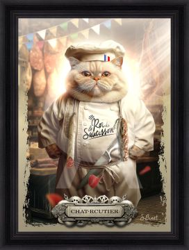 QUADRO GATTO SALUMIERE 50X70CM