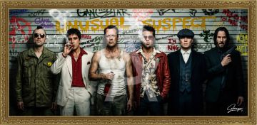 QUADRO UNUSUAL SUSPECT 140X63CM